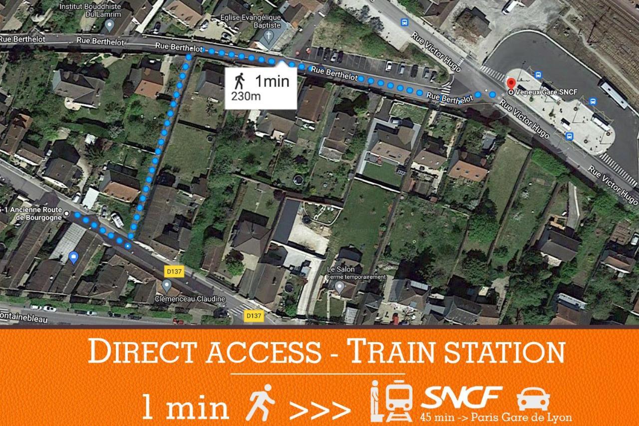 Duplex Standing 7Min➤Fontainebleau-Insead⎮45Min➤Paris Apartment Veneux-les-Sablons ภายนอก รูปภาพ